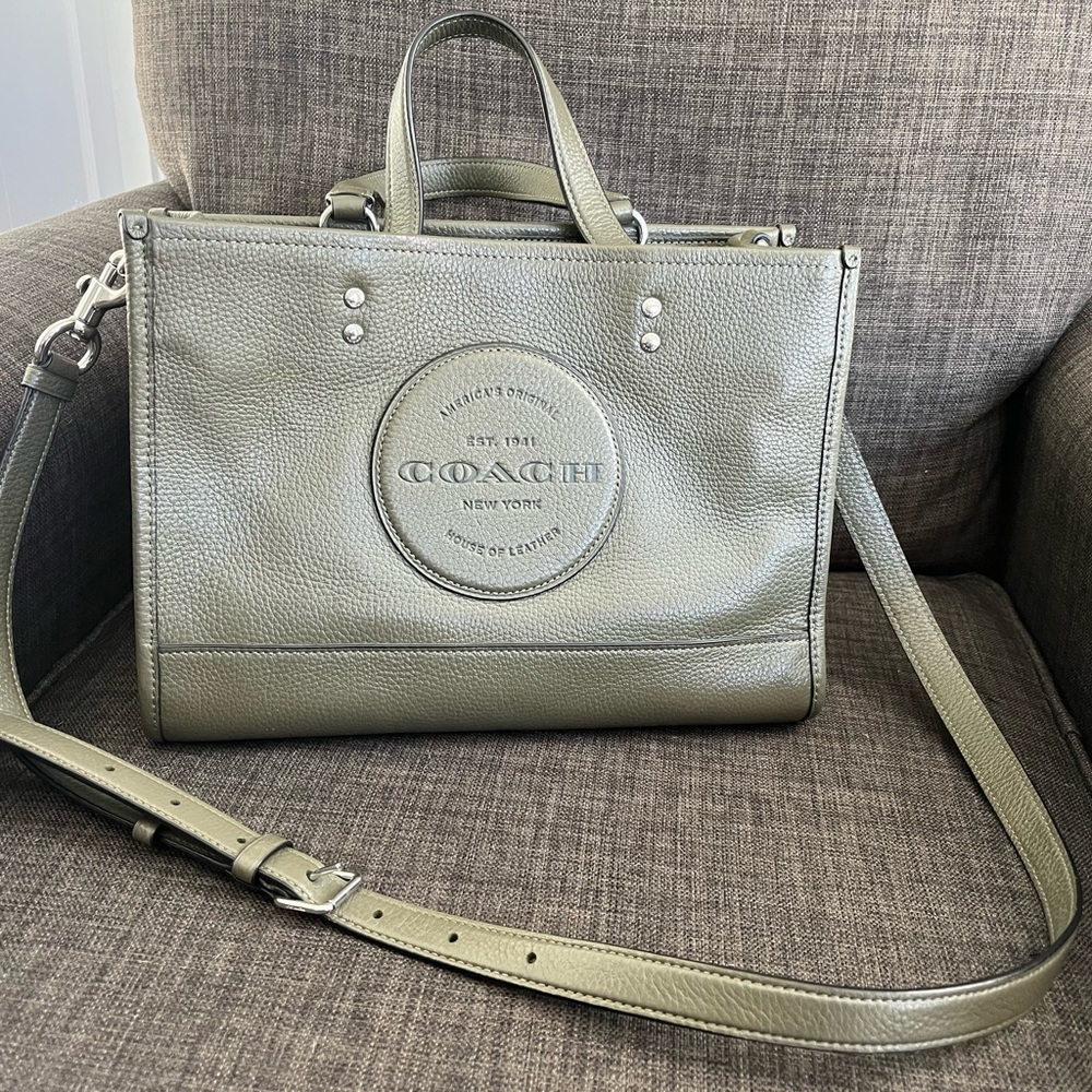 Coach Dempsey Tote in Olive Green. No imperfections, NWOT. Perfect Condition.